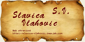Slavica Vlahović vizit kartica